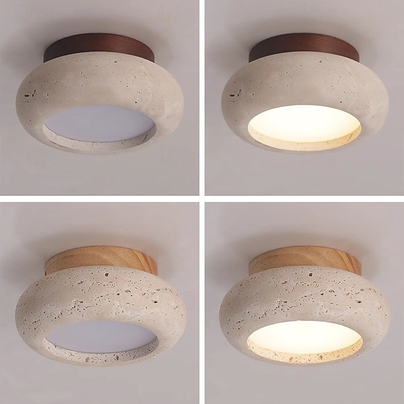 LED Ceilling Light Stone Flush Mount Ceiling Light 15cm Ceiling Lamp for Living Room Corridor Aisle 2025 - $71.99 –P4