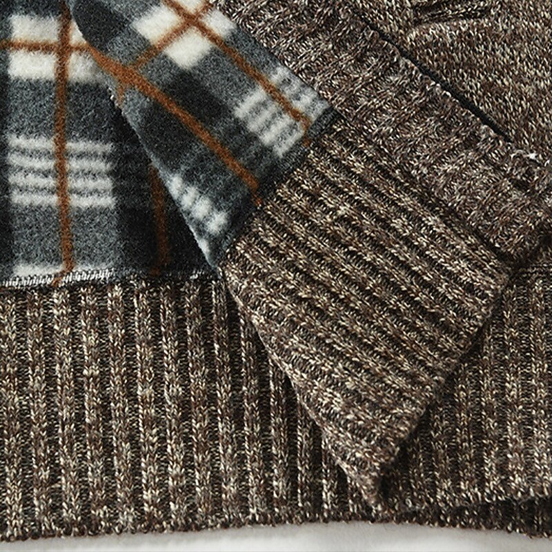 Herren Pullover Kleid Pullover Strickjacke Reißverschluss-Pullover Strickpullover Gerippt Stricken Normale Oberteile Gestrickt Gerippt Einfach Stehkragen Mode Schals Geschäft Lässig Bekleidung Herbst 2026 - $43.99 –P7