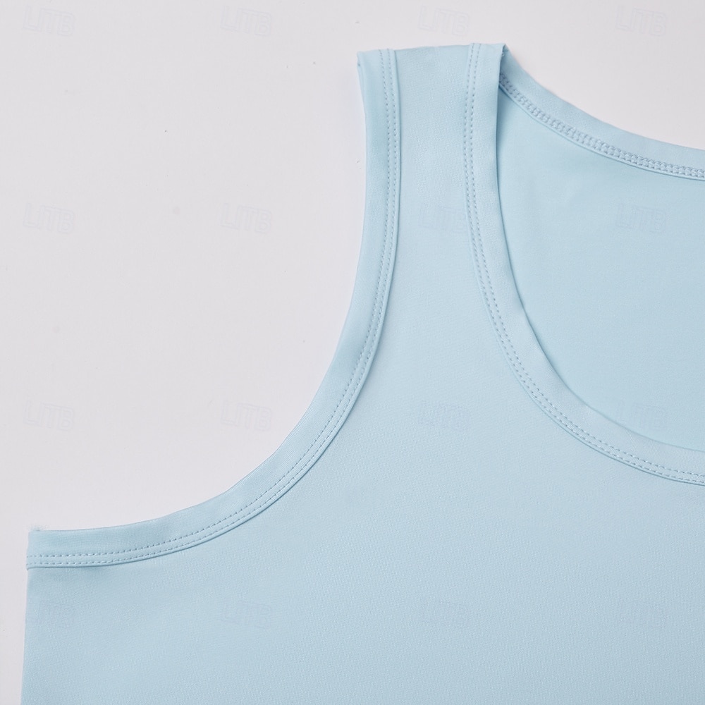 Herren Tank Top Weste Unterhemd Ärmelloses Shirt Ärmellos Rundhalsausschnitt Sommer Einfarbig Einfach Mode Klassisch Bequem Straße Lässig Sport Schwarz Weiß Rote Top T-Shirt für Herren 2026 - $12.49 –P11