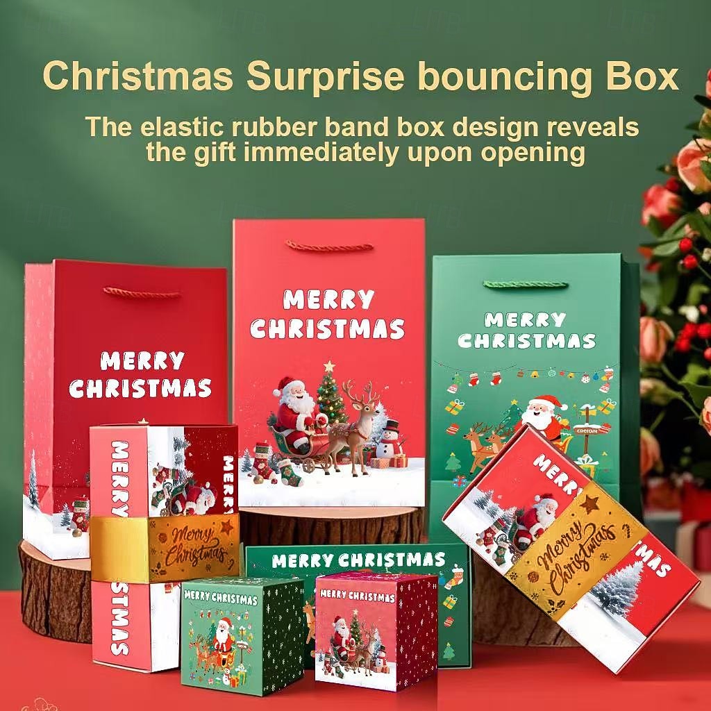 Weihnachts-Pop-up-Box, faltbare Weihnachts-Geld-Hüpfbox, DIY, einzigartige faltbare, hüpfende Geld-Pop-up-Geschenkboxen für Geburtstag, Weihnachten, Jahrestag, Valentinstag 2025 - $9.49 –P3