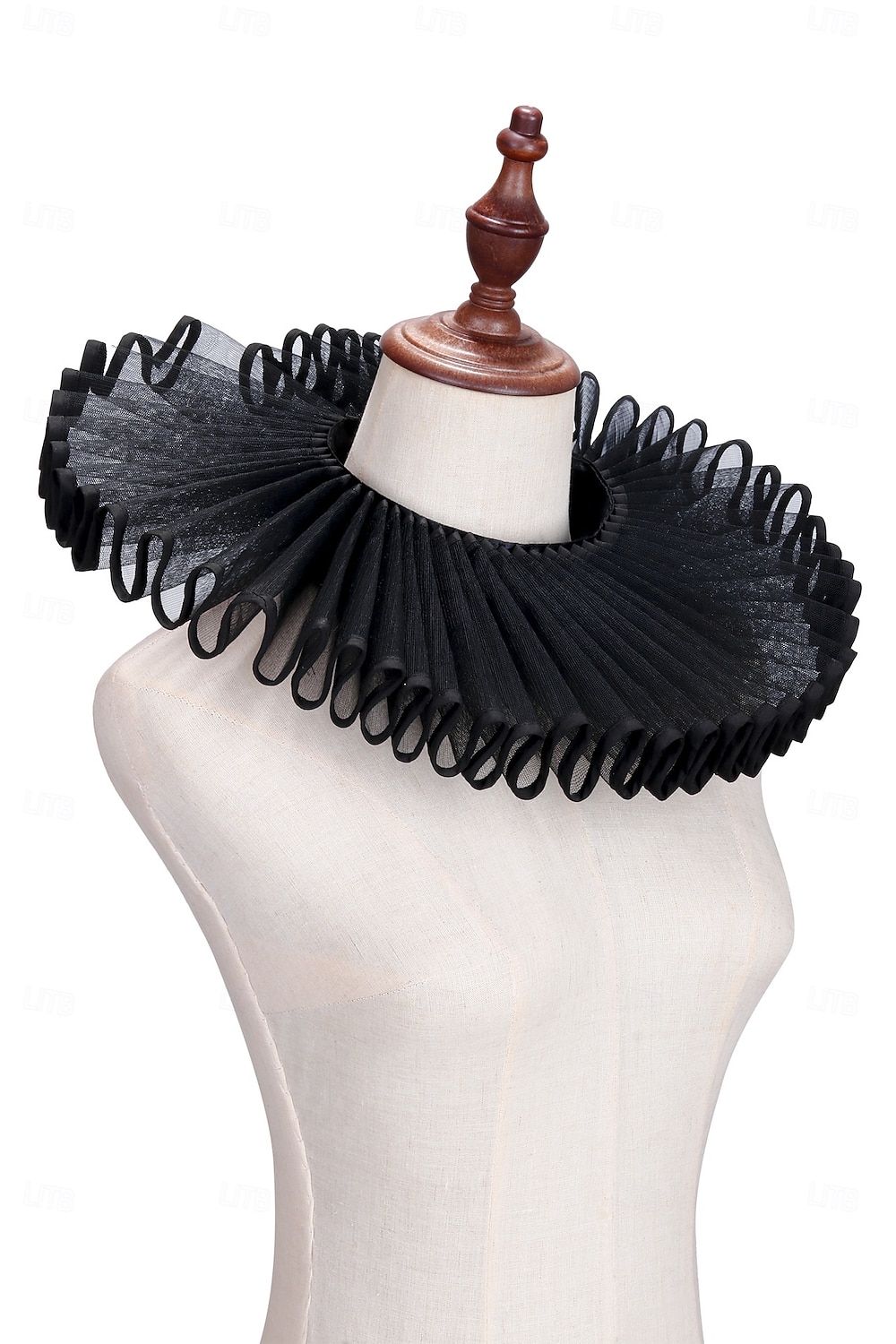 Vampire White Ruffle Rococo Victorian Renaissance Elizabethan Ruffle Collar Vampire Circus ...