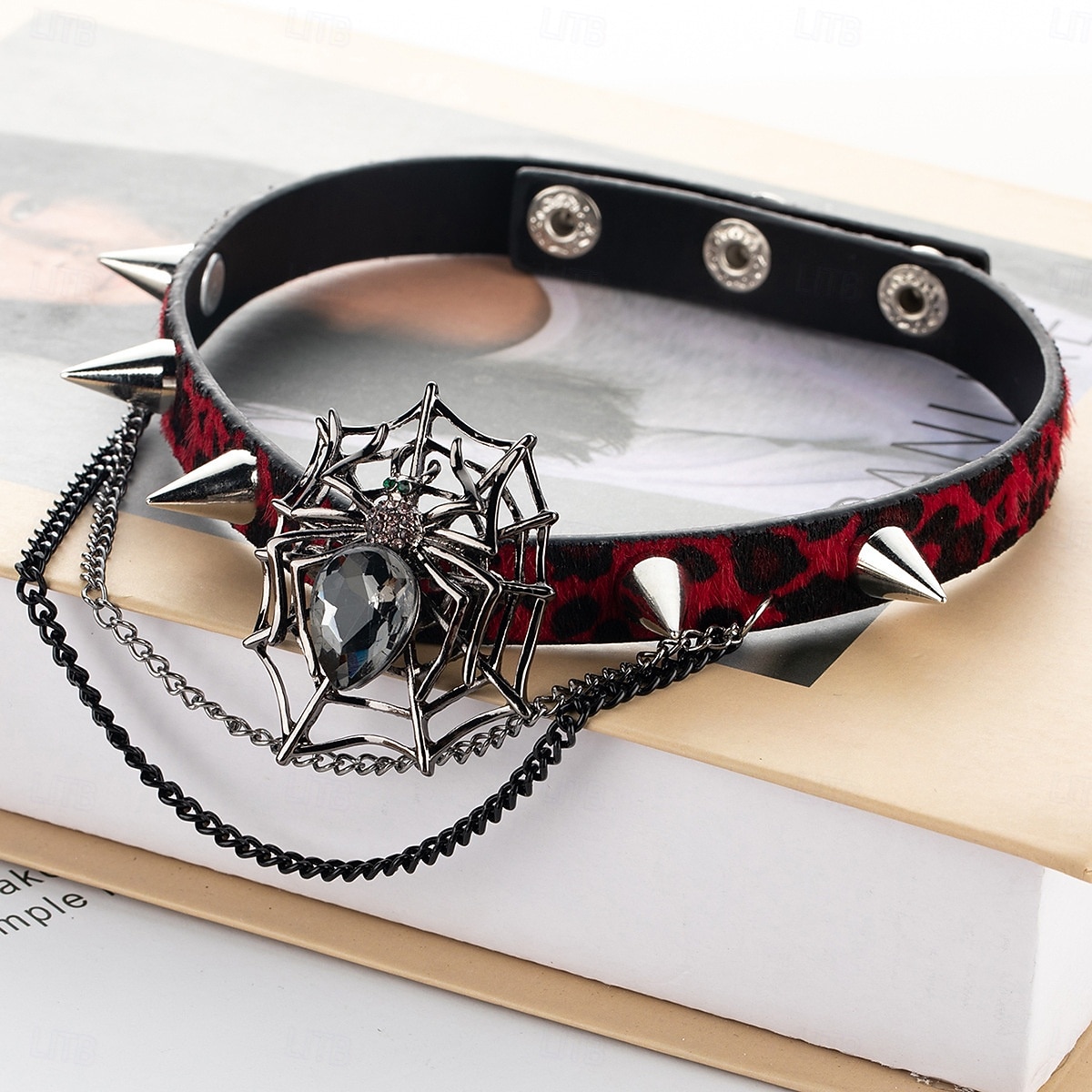 Punk a gotika Náhrdelník Choker Křížový přívěsek pavoučí síť Maškarní kostým Dámské předvečer Všech svatých Karneval Výkon Párty Ležérní Dospělí Náhrdelníky Celý rok 2025 - $15.49 –P15