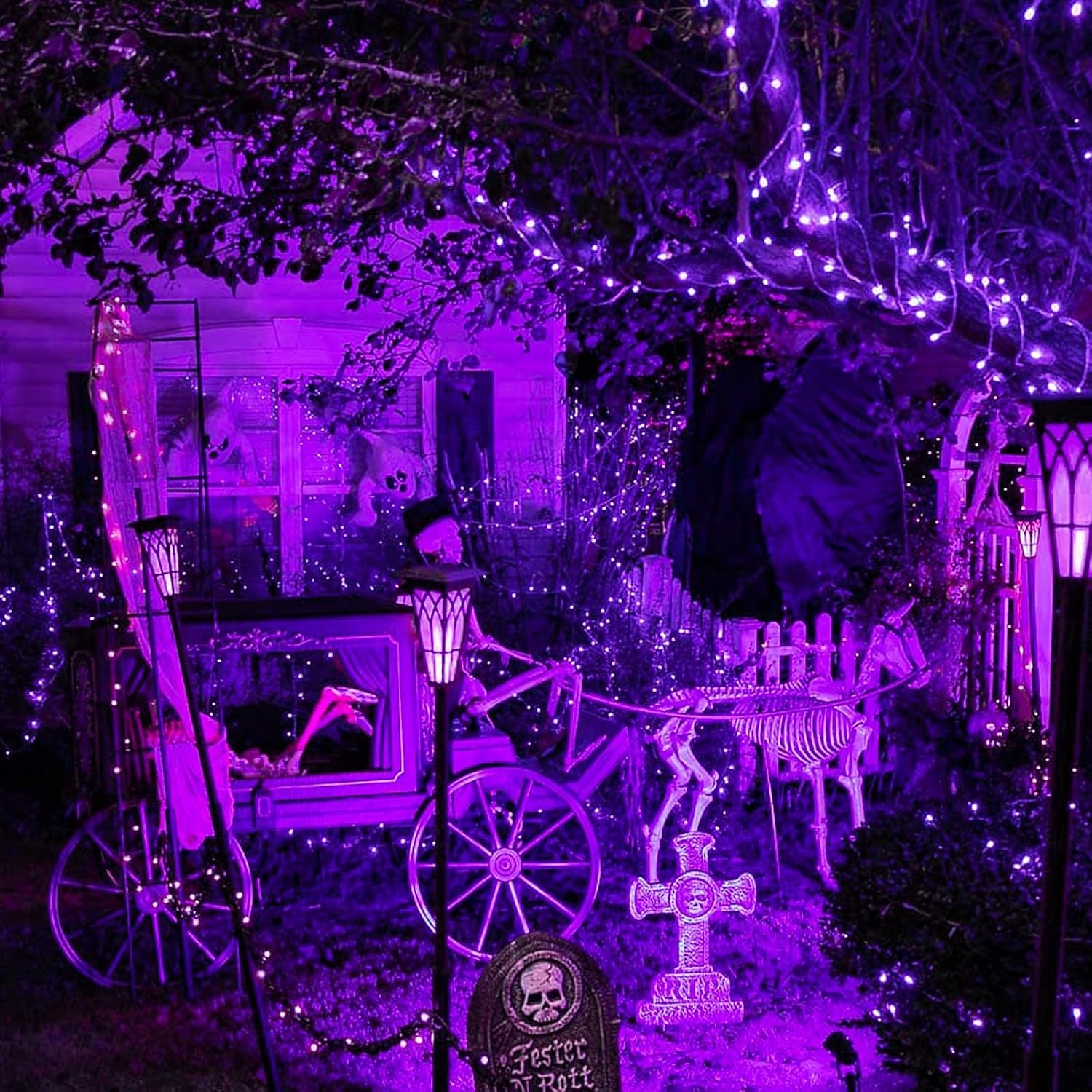 2 ks 10M/33FT 100 LED Korálky Venkovní IP44 Voděodolné Solární Fairy Světelný Řetěz Halloween Svatební Valentýna Dvůr Trávník Zahrada Festivalová Atmosféra Dekorace Měděný Drát Světlo 2026 - $14.49 –P13