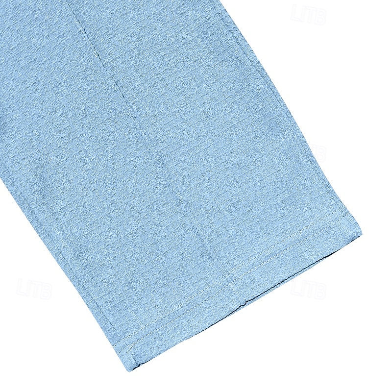 Hombre Pantalones de Deporte Pantalones Pantalones deportivos de pierna recta Pantalones de gofres Correa Bolsillo Cintura elástica Plano Comodidad Deporte Diario Moda Casual Negro Blanco 2026 - $21.99 –P10