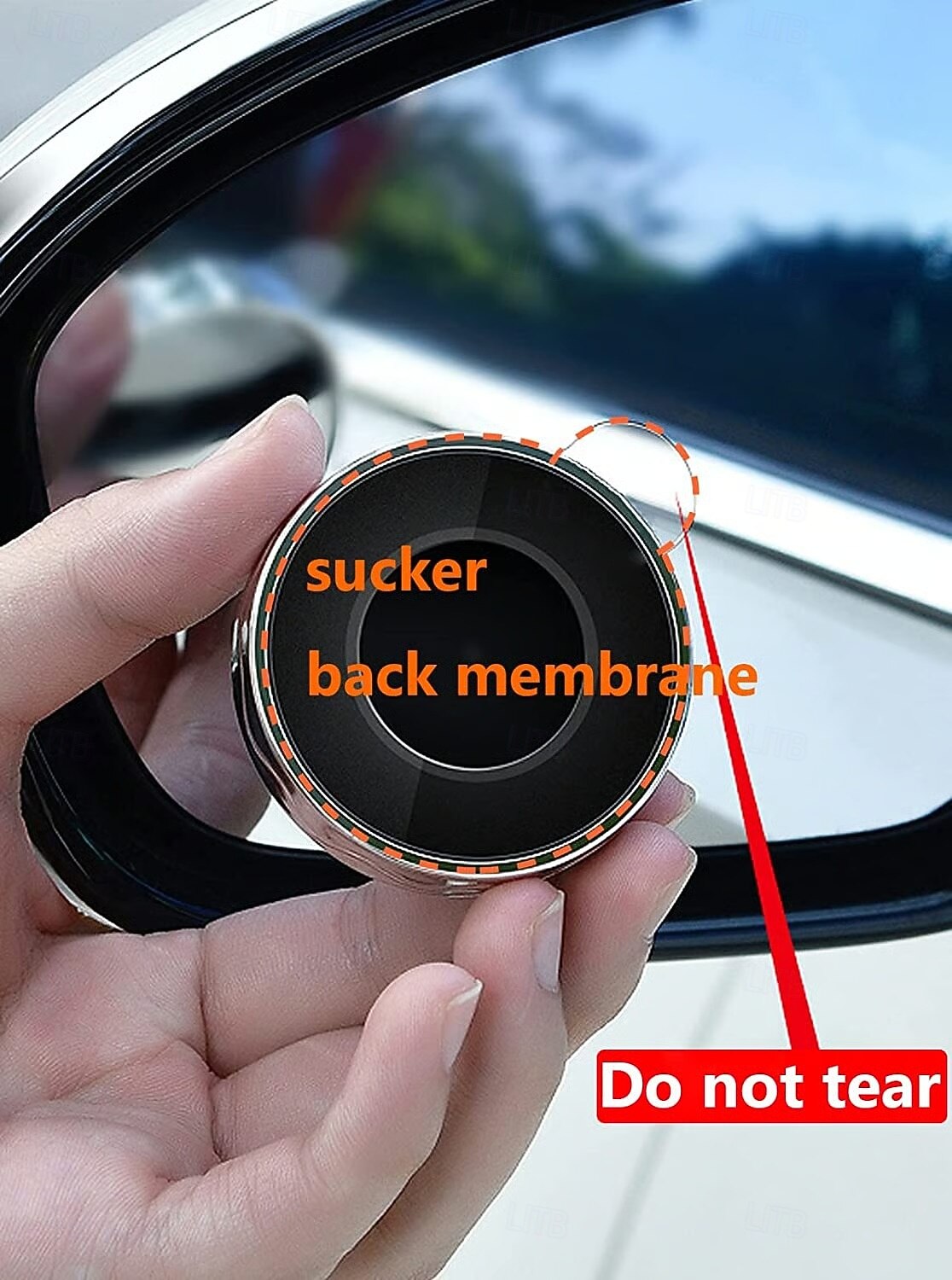 Espejo retrovisor para punto ciego de coche, 2 unidades, ajustable a 360 grados, gran angular, con ventosa, universal, redondo, auxiliar, para conducción, seguridad y estacionamiento. 2025 - $6.99 –P8