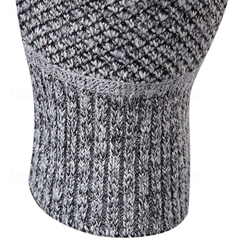 Herren Pullover Kleid Pullover Strickjacke Reißverschluss-Pullover Strickpullover Gerippt Stricken Normale Oberteile Gestrickt Gerippt Einfach Mit Kapuze Mode Schals Lässig Alltagskleidung Bekleidung 2025 - $25.99 –P8