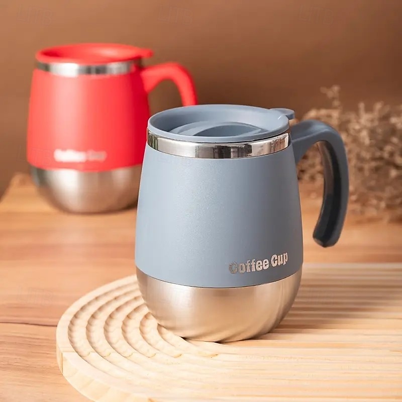 Bicchiere da caffè isolato in acciaio inossidabile da 16,91 once con coperchio – tazza sottovuoto a doppia parete per bevande calde &bevande fredde, perfette per la casa, l'esterno, il campeggio e del 2025 a $14.99 –P8