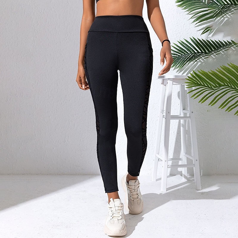 Γυναικεία Παντελόνι συμπίεσης Γιόγκα κολάν Με τσέπες Έλεγχος κοιλιάς Ψηλή Μέση Γυμναστήριο Αθλητικά Τρέξιμο Παντελόνια Φούστες Συμπαγές Χρώμα Μαύρο Φθινόπωρο Αθλητισμός Ρούχα Γυμναστικής 2026 - $16.49 –P14