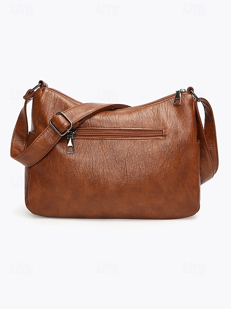 Sac à bandoulière en similicuir pour femme – Sac à main vintage multi-poches pour le travail, les voyages et le quotidien de 2026 ? $19.99 –P8