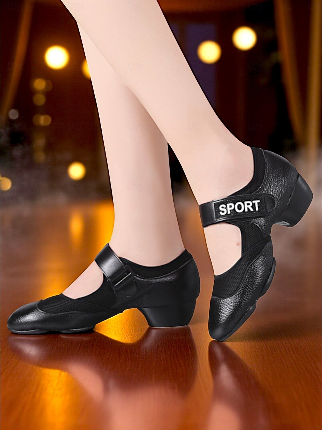Sapatos de dança jazz femininos com sola dividida vermelha e preta - tênis de performance confortáveis e antiderrapantes para prática de dança latina, moderna e de salão de 2025 por $46.99 –P6