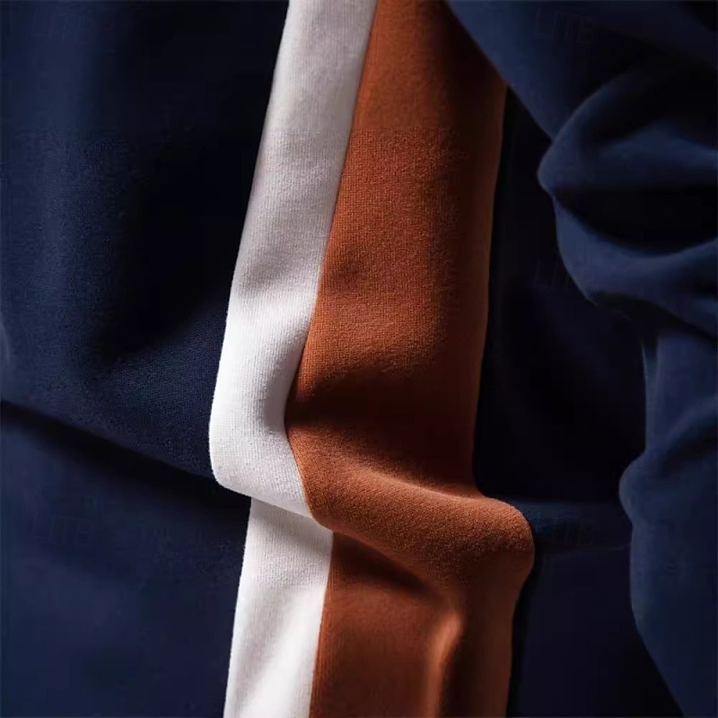 Per uomo Maglia Felpa con cappuccio Maglione Aalbicocca Blu denim Nero Giallo Blu marino Girocollo Semplice Patchwork Blocco di colore Sport & Outdoor Casuale Quotidiano Streetwear Cool Abbigliamento del 2026 a $28.99 –P9