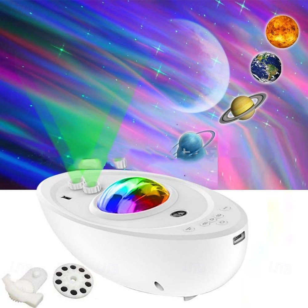 Προβολέας βόρειου γαλαξία φωτός aurora με 8 εφέ φωτισμού LED προβολέας αστεριών για κρεβατοκάμαρα, τηλεχειριστήριο λάμπας νεφελώματος για πάρτι 2025 - $80.99 –P1