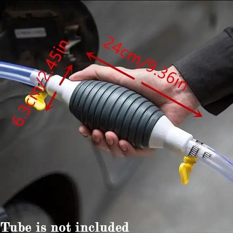 Комплект ручного насоса для перекачки топлива, 3 шт., бензин &Инструмент для перекачки дизельного топлива с сумкой-экстрактором и 2 зажимами, пластиковый насос для быстрой перекачки жидкости 2025 - $7.99 –P4