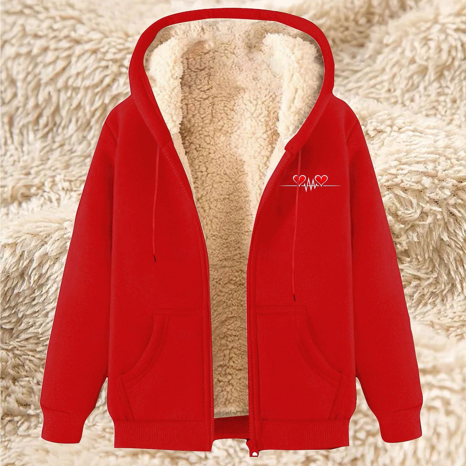 Men's Full Zip Hoodie Zip Up Hoodie Fleece Jacket Fleece Hoodie Apricot Black Wine Red Blue Hooded Heart Plain Graphic Prints Zipper Pocket Casual Daily Going out Polyester Streetwear Casual Fall 2026 - $28.99 –P4