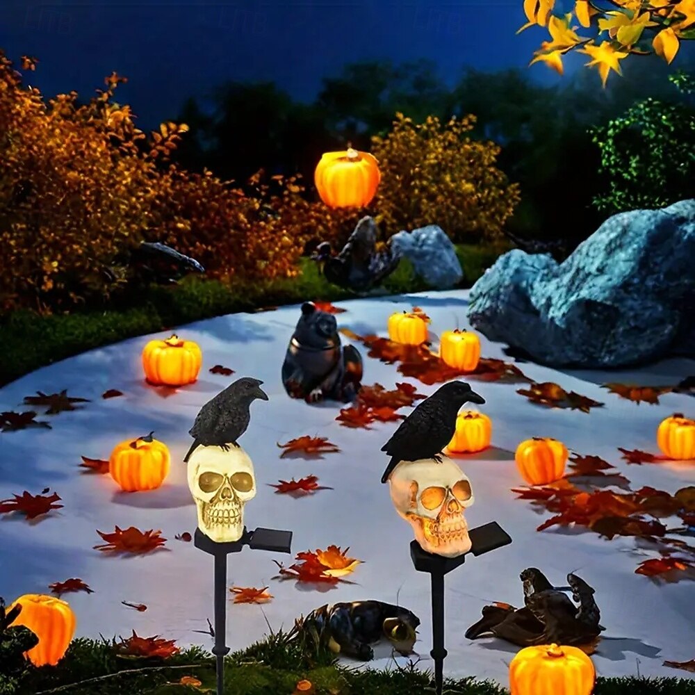 rășină solară Halloween dovleac rotund joben pălărie dovleac ochelari dovleac fantomă vrăjitor dovleac cap de pisică dovleac fantomă ascuțită pălărie fantomă mantie pisică cioară schelet curte în aer 2025 - $16.99 –P8