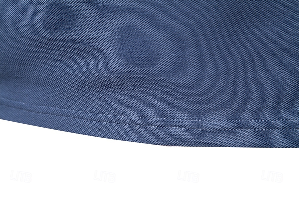 Hombre Polo Trabajo Negocio Cuello Vuelto Manga Larga Ocio Cómodo Plano Bloque de Color Puro Todas las Temporadas Ajuste regular Rojo rubí Negro Blanco Azul Marino Oscuro Gris claro Verde Ejército 2026 - $22.99 –P15