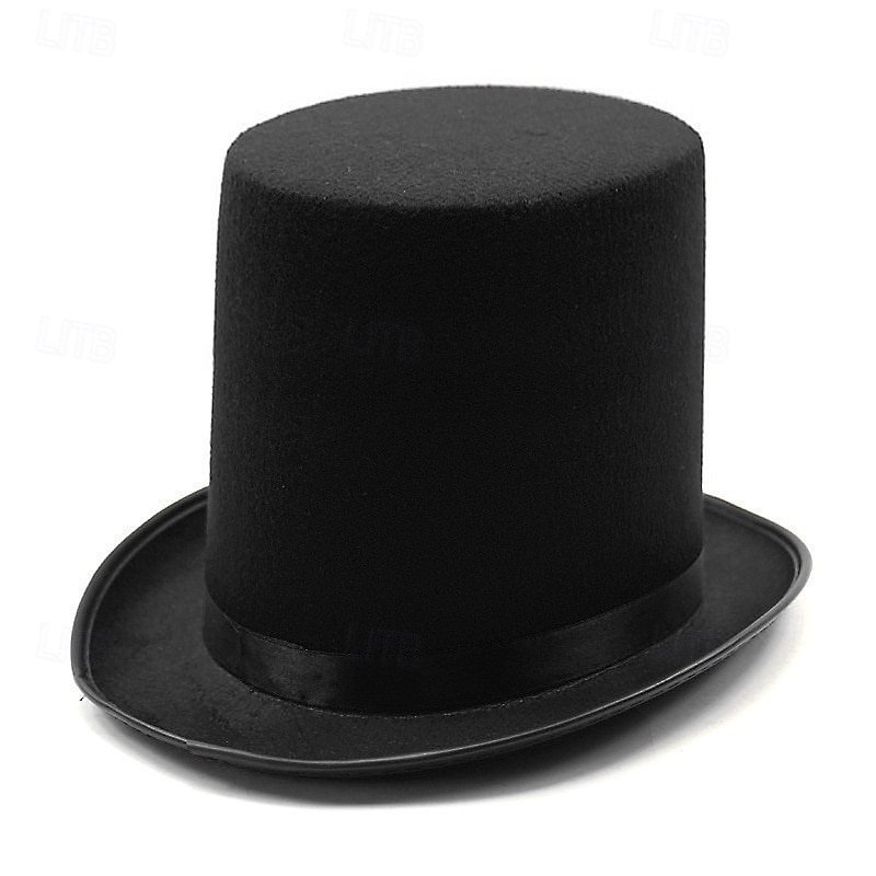 כובעים פּוֹלִיאֶסטֶר כובע פאדורה חתונה וינטאג' בריטי עם צבע טהור כיסוי ראש כיסוי ראש 2025 - $10.99 –P12