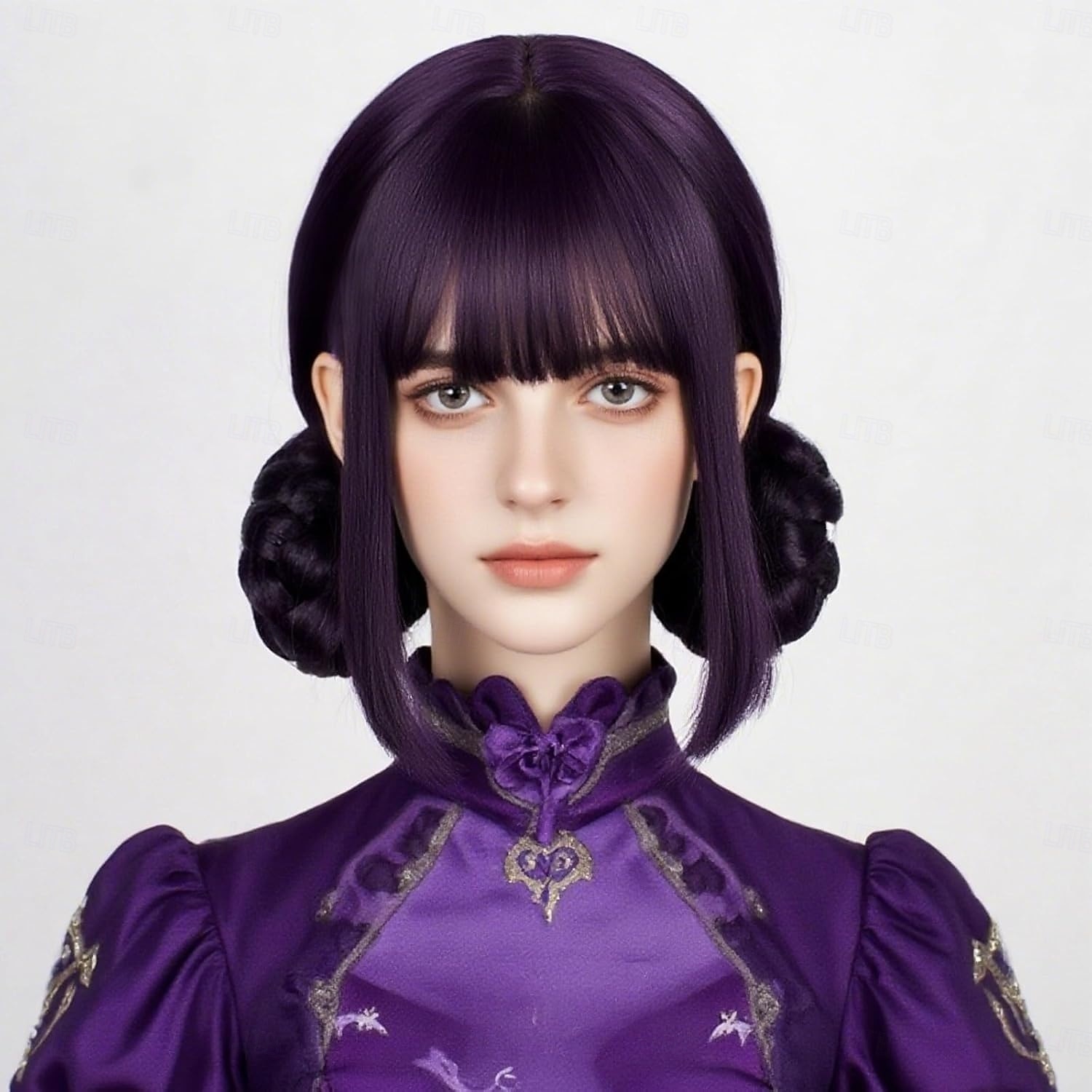 Disfraz de cazadora de demonios, peluca de cosplay de Zoey, pelucas de anime, accesorio para cabello largo y liso para mujer 2025 - $18.49 –P1