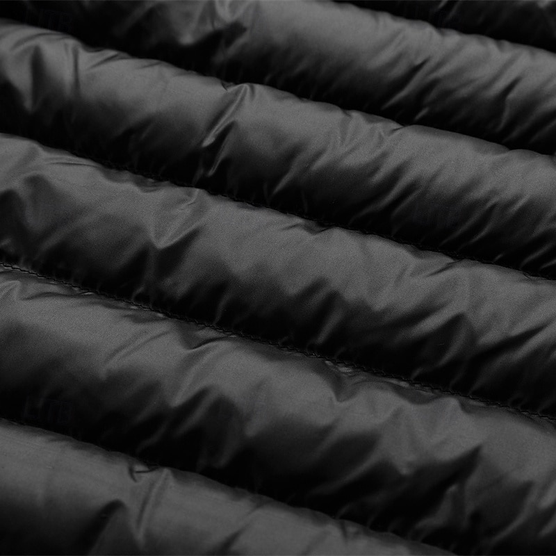 Pánské Zimní kabát Puffer bunda Polstrovaná bunda Kapsy Polyester Dovolená Denní nošení Rande Standardní Módní Na běžné nošení Pohodlné Zahřívací Zima Plná / Jednobarevná Tmavě šedá Černá Bílá Žlutá 2026 - $51.99 –P8