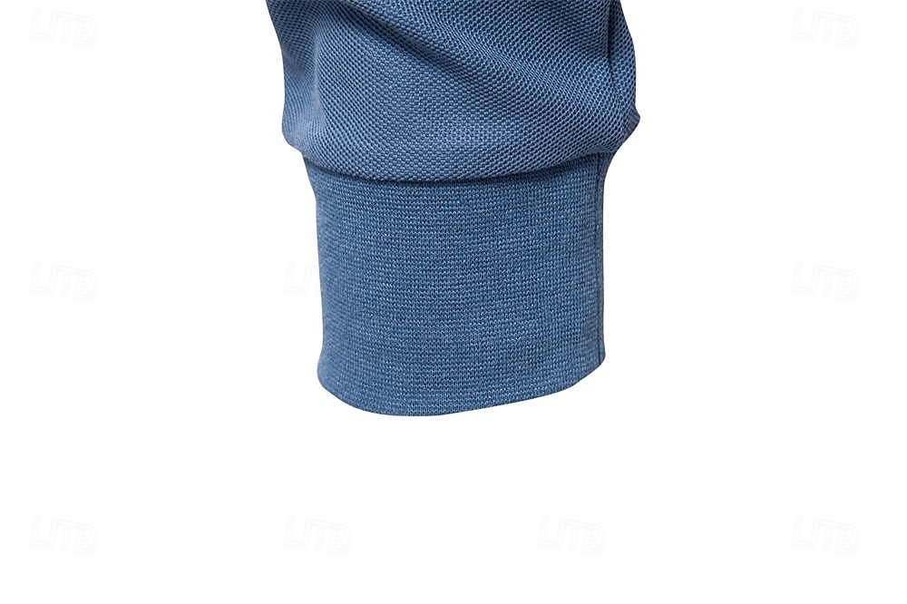 Herre Polo Arbeid Virksomhet Aftæpning Langermet Fritid Bekvem عادي Broderi Fargeblokk Alle årstider Normal Svart Hvit Mørk Marineblå Militærgrønn Lyseblå Polo 2026 - $21.99 –P6