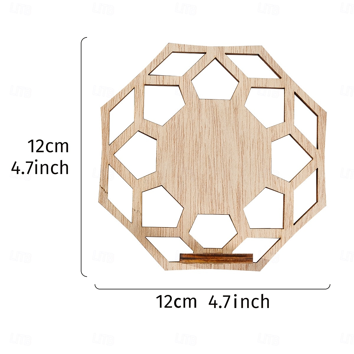 1 supporto idroponico in legno per interni, vaso per la propagazione delle piante, provetta in plastica da parete con supporto in legno, adatto per la decorazione di piante domestiche, talee del 2025 a $12.49 –P2