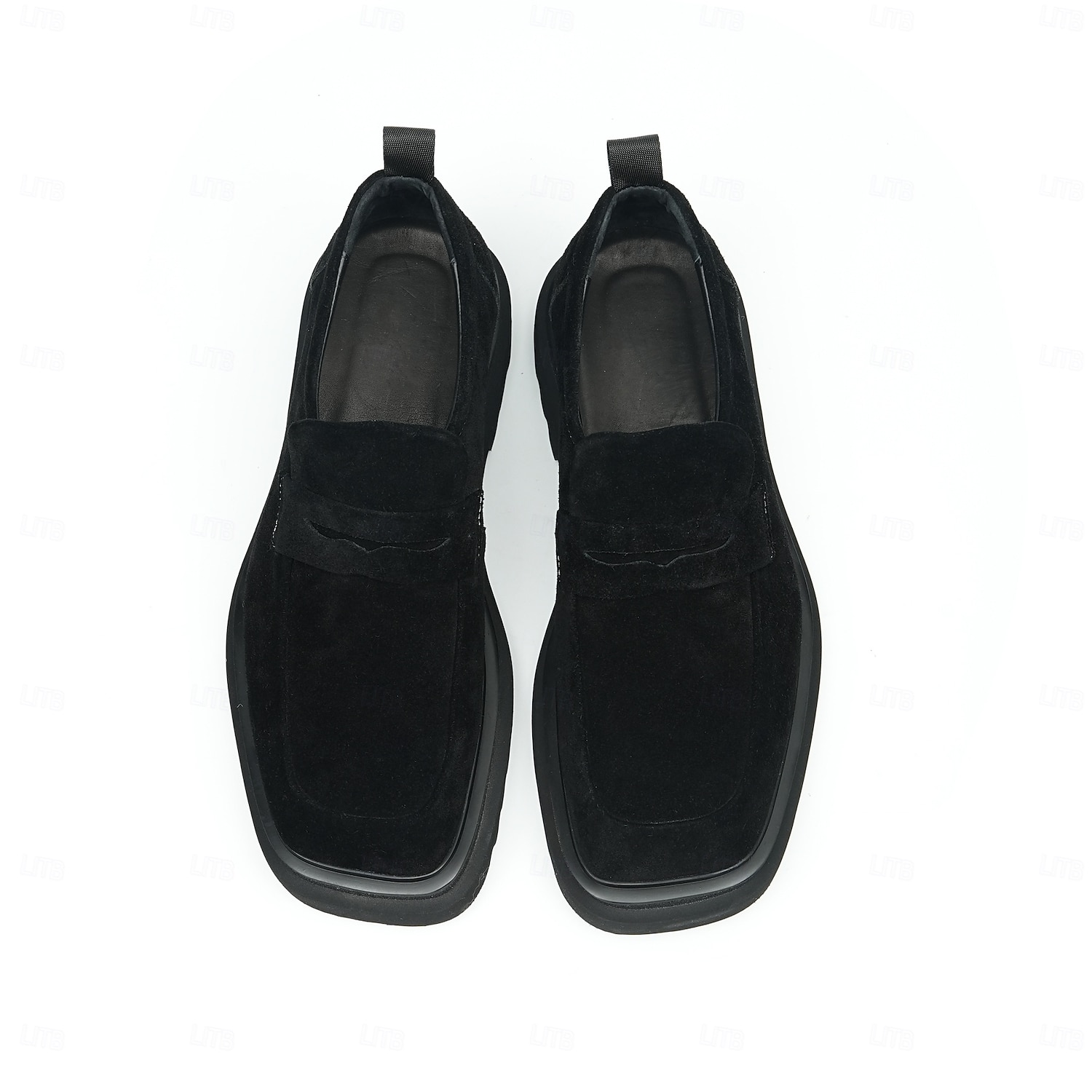 miesten naudannahkaiset mokkanahkaiset loaferit - klassiset business-rennot slip-on-pukukengät toimisto- ja juhlakäyttöön 2025 - $89.99 –P5