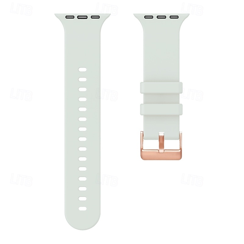 Спортивный ремешок, совместимый с Apple Watch, 38 мм, 40 мм, 41 мм, прочная металлическая застежка, регулируемый силиконовый ремешок, сменный ремешок для iwatch ultra 2 серии 9, 8, 7, se, 6, 5, 4, 3, 2026 - $15.99 –P17