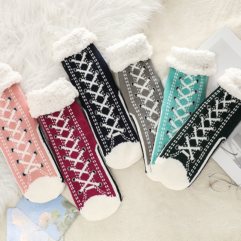Thick Fuzzy Floor Socks for Women, Indoor Slipper Socks, Cozy Winter Sleep Socks, Extra Plush Warm Socks for Home, Maternity, and Cold Weather 2026 - $23.99 –P7