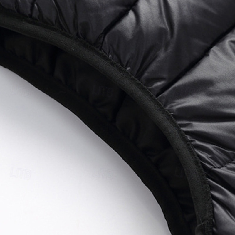 Pánské Puffer Vesta Kamizelka Vesta Dovolená Denní Rande Módní Na běžné nošení Podzim zima Kapsy Polyester Zahřívací Pohodlné Pevná barva Zip Stojáček Běžný Černá Rubínově červená Oranžová Tmavomodrá 2025 - $28.99 –P5