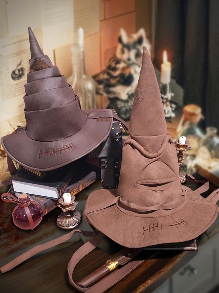 Halloween-heksehatt til dame, vintage-stil trollmannskostymetilbehør, perfekt for cosplay og halloween-fester 2025 - $18.99 –P2
