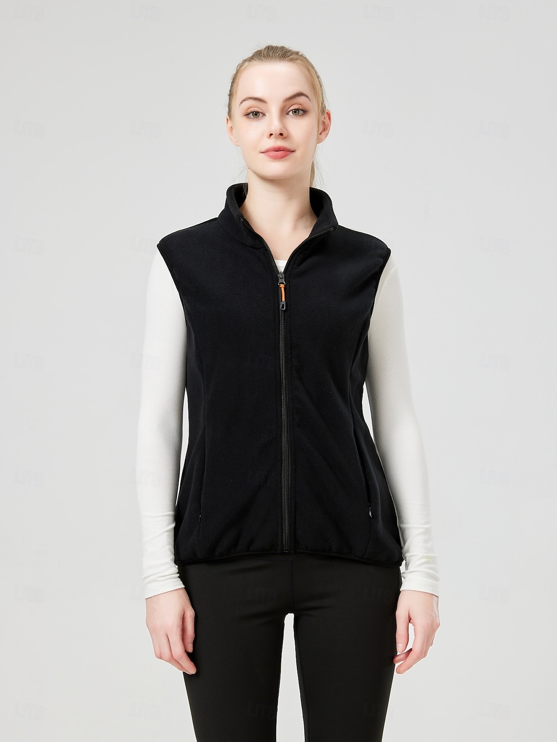Damen Wanderweste Fleeceweste Thermojacke Winter Draussen Anatomisches Design Frontreißverschluss Dicht Warm Oberteil Einfacher Schieber Vollreißverschluss Camping / Wandern / Höhlenforschung Reisen 2025 - $24.99 –P6