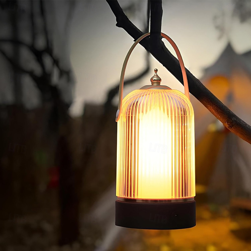 Vintage Table LampPortable Cordless Lamp Touch Control Stepless Dimmer Rechargeable LED Birdcage Lamp Dimmable Flame Light for Home Bedroom Outdoor Nursery Camping Gift 2026 - $41.99 –P1