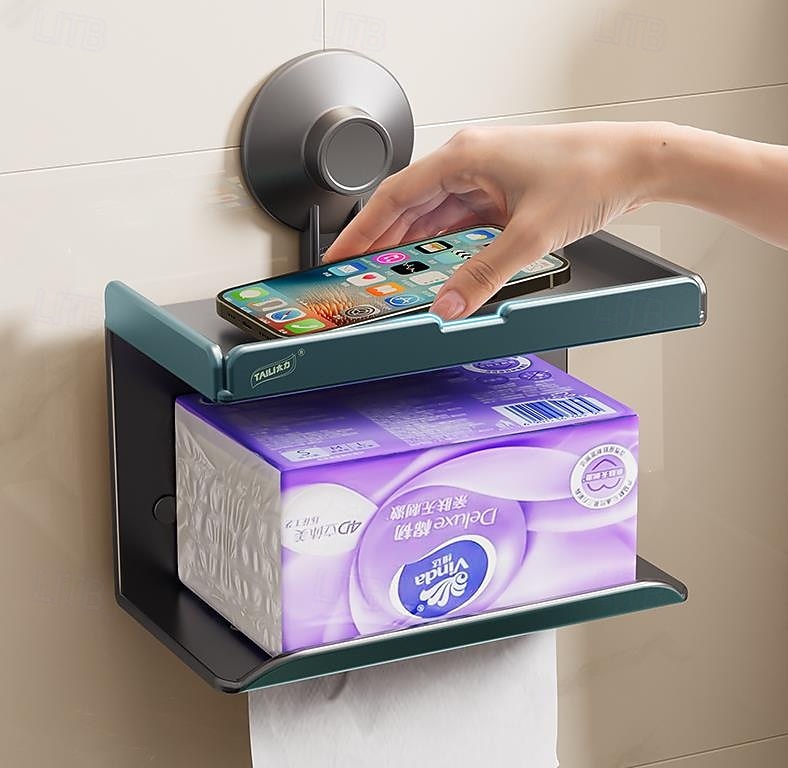 ёршик для унитаза и держатель, держатель для бумажных полотенец, набор аксессуаров для ванной на присоске, настенные аксессуары для ванной комнаты 2025 - $28.99 –P4