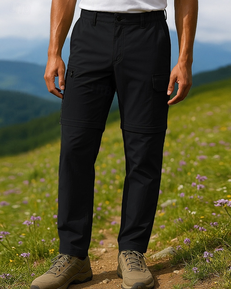 Herren Abzippbare Hosen Wanderhosen Softshellhosen Außen Normale Passform Wasserdicht Winddicht Unterteile Tasche Schwarz Armeegrün Camping / Wandern Laufen S M L XL XXL 2025 - $39.99 –P4