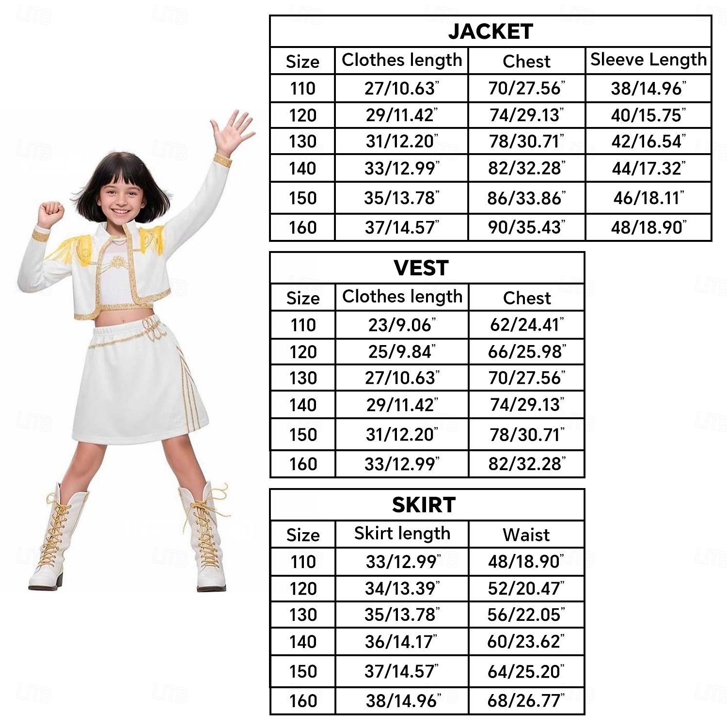 Zainspirowany koreańskim idolem Gwiazda popu Kostium Fantazyjne przebranie Wirtualny idol Kostiumy z filmów for Dla dziewczynek Dzieci Halloween Karnawał Spektakl Comic Con Anime Expo 2025 - $28.99 –P7