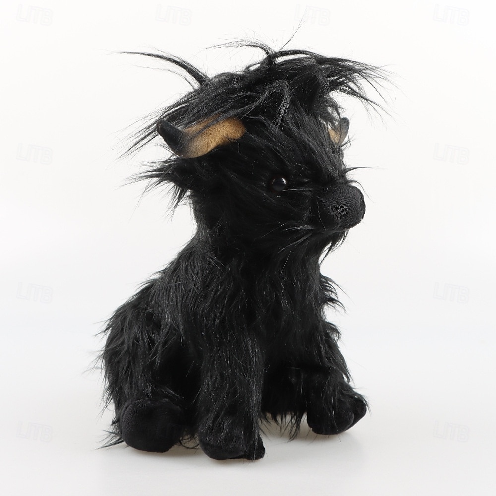 لعبة محاكاة بقرة المرتفعات المحشوة الناعمة لعبة حيوانية واقعية بقرة المرتفعات كاواي هدية للأطفال للأولاد والبنات هدية عيد ميلاد 2026 - $23.99 –P14