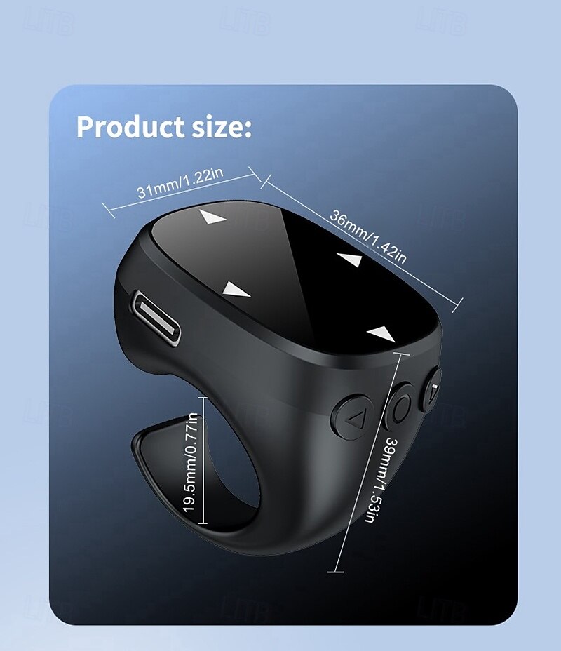 vingertop bluetooth afstandsbediening video scrollring en camera sluiter afstandsbediening 2025 - $24.99 –P13