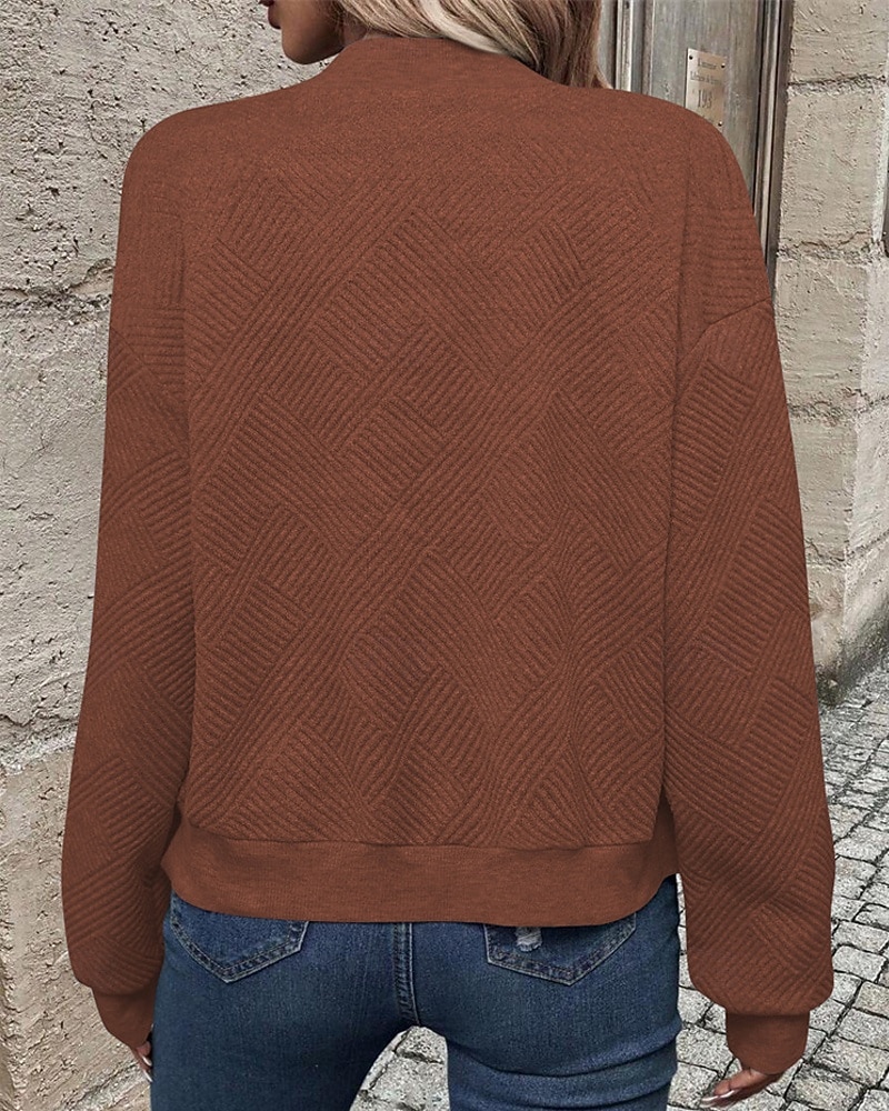 Per donna Giacca Casual Confortevole Traspirante Cerniera Tasca Moda Moderno Casual Semplice Uscire Weekend Cerniera Regolare Collo alla coreana Vestibilità regolare Manica Lunga Capispalla Nero del 2025 a $23.99 –P20