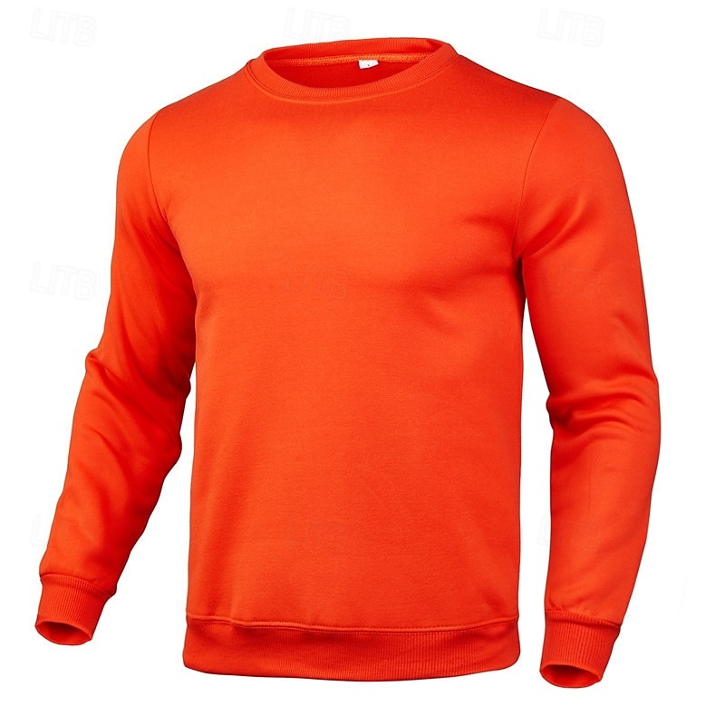 Per uomo Maglia Felpa in pile Maglione Felpa con cappuccio foderata in pile Nero Bianco Giallo Rosa Rosso Girocollo Semplice Sport & Outdoor Casuale Quotidiano Poliestere Streetwear Cool del 2025 a $8.49 –P11