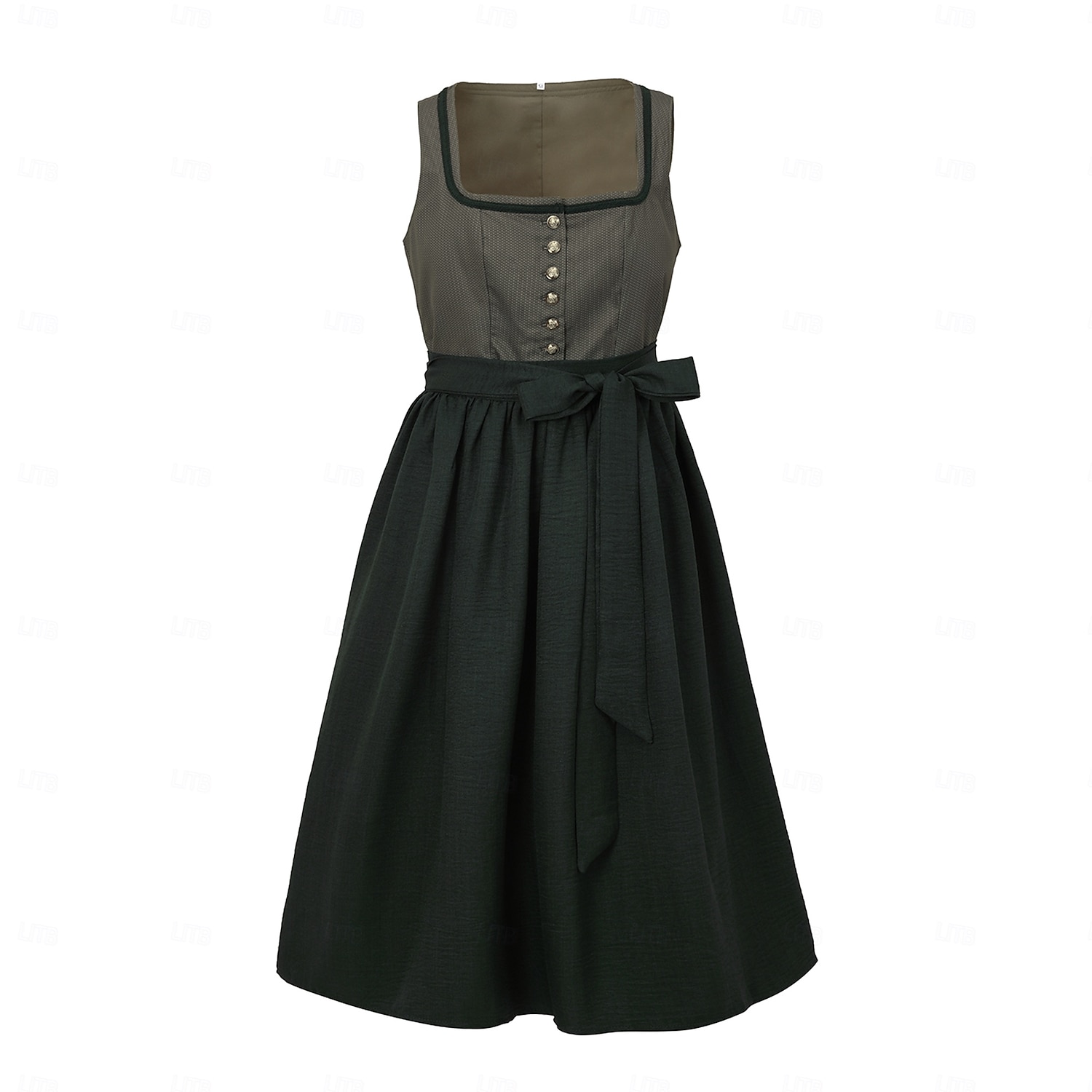 Oktoberfest Dress Dirndl Trachtenkleider Midi Length Maid Bavarian German Wiesn Women's Carnival Beer Festival Traditional Style Cloth Without Blouse (75CM) 2026 - $68.99 –P1