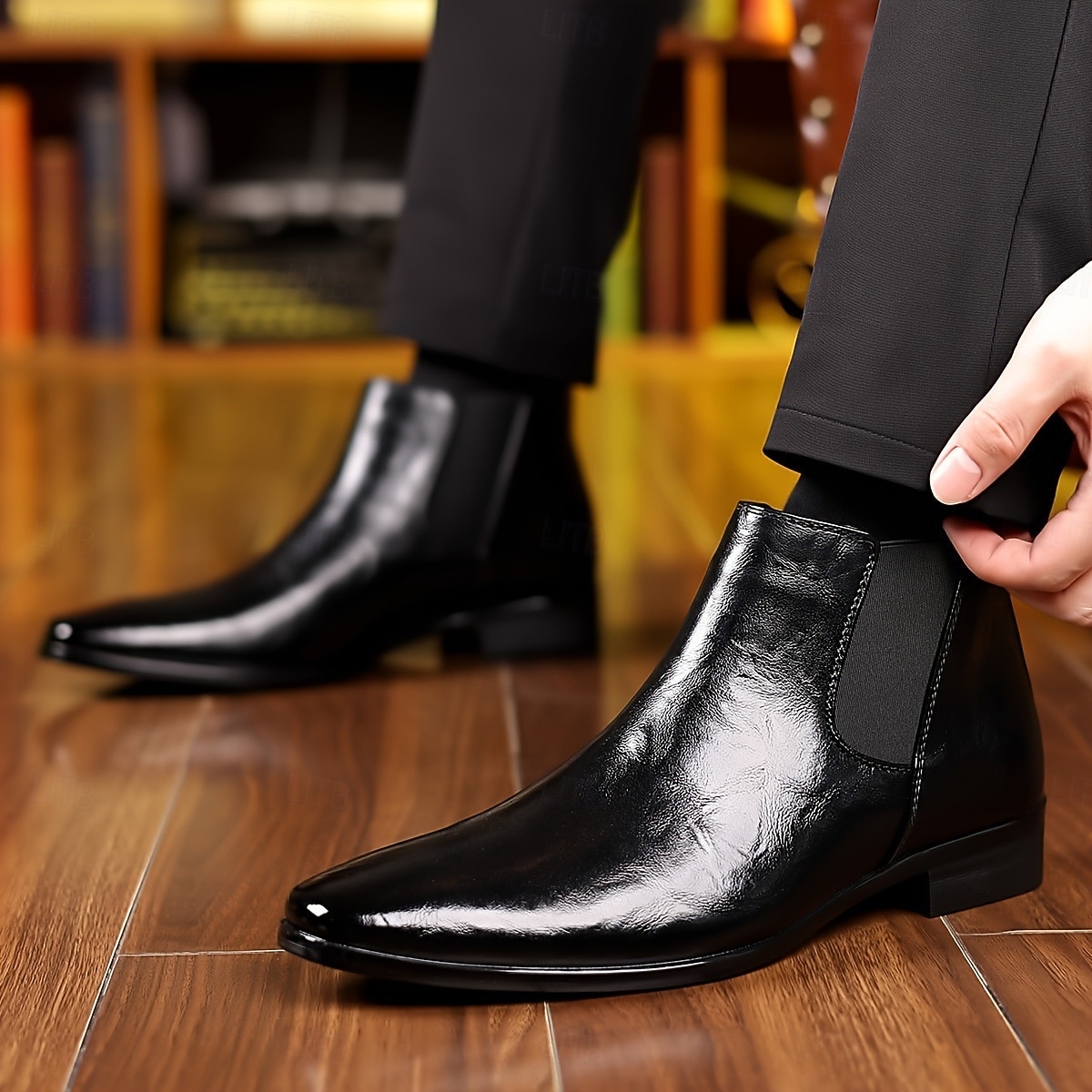 Bottines Chelsea marron pour homme – bottines élégantes pour le bureau, les réunions d'affaires et les tenues formelles de 2025 ? $42.99 –P6