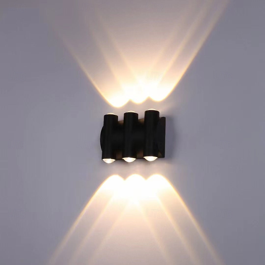 Lampada da parete a LED per esterni, illuminazione up/down, lampada da parete per interni impermeabile IP65, lampada da camera da letto moderna del 2025 a $59.99 –P5