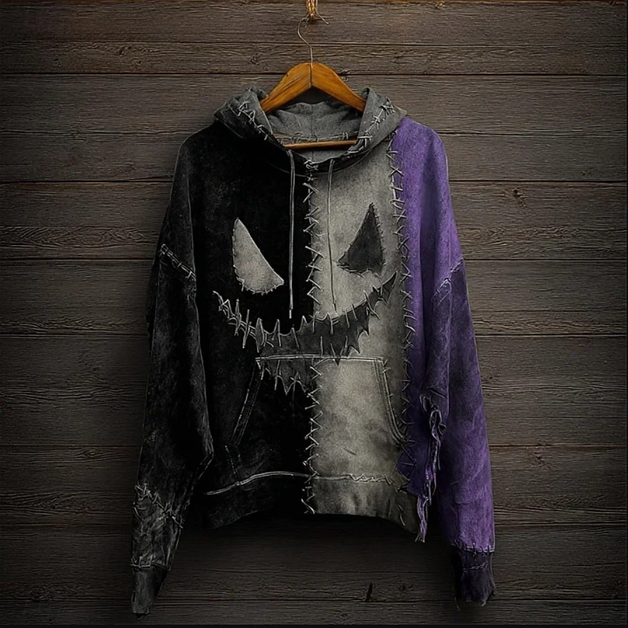 Mulheres Pulôver Moletom Com Capuz Gráfico Caveiras Moda Casual Estampado Manga Longa Com Capuz Tops regulares Rua Dia a Dia Casual Com Cordão Imprimir Preto Vermelho Roxo Laranja Verde Outono Inverno de 2025 por $26.99 –P5