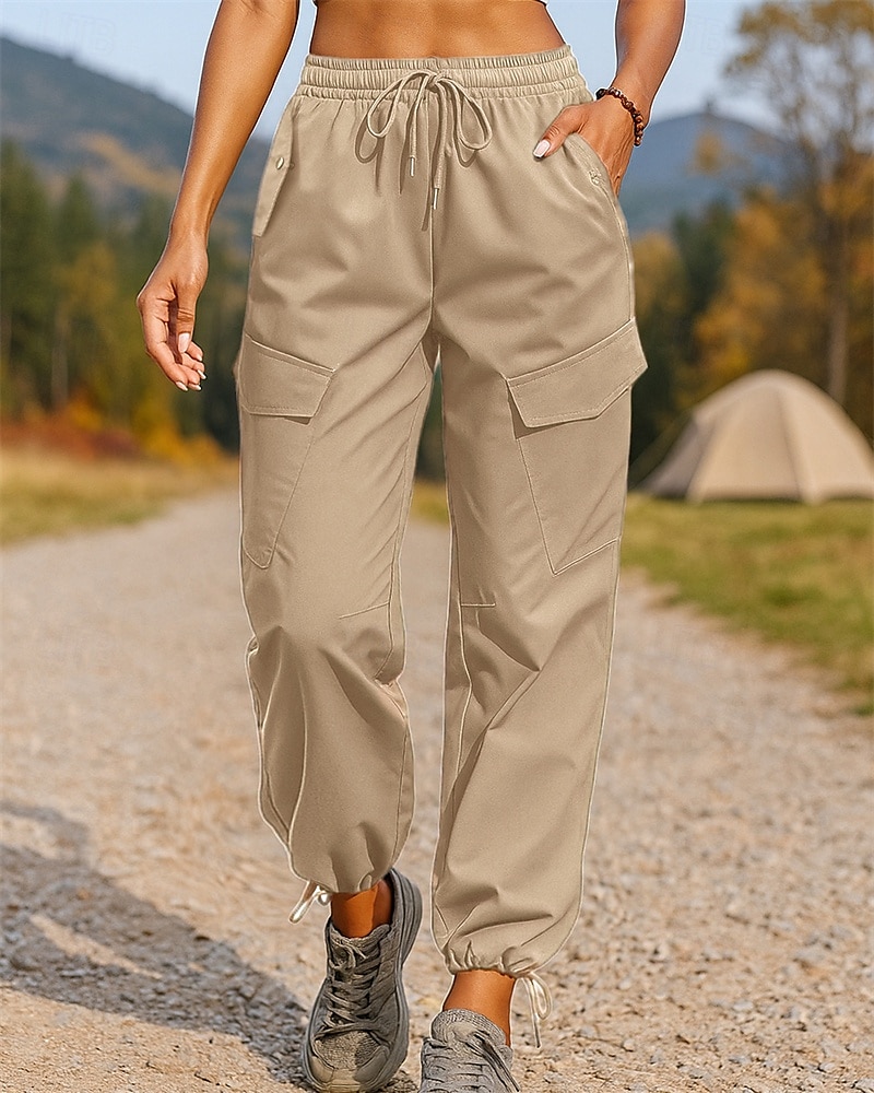 Dámské Kargo kalhoty Dağcı Pantolonu Běžecké kalhoty Jaro Podzim Venkovní Běžný Voděodolný Větruvzdorné Kalhoty Šňůrky Elastický pas Černá Armádní zelená Outdoor a turistika Lov Běh S M L XL XXL 2026 - $24.99 –P5