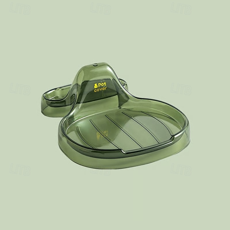 Support de spatule de cuisine multifonction, design de coquille transparente, support de couvercle de casserole, support de planche à découper, repose-cuillère, organisateur de rangement pour de 2025 ? $6.99 –P9