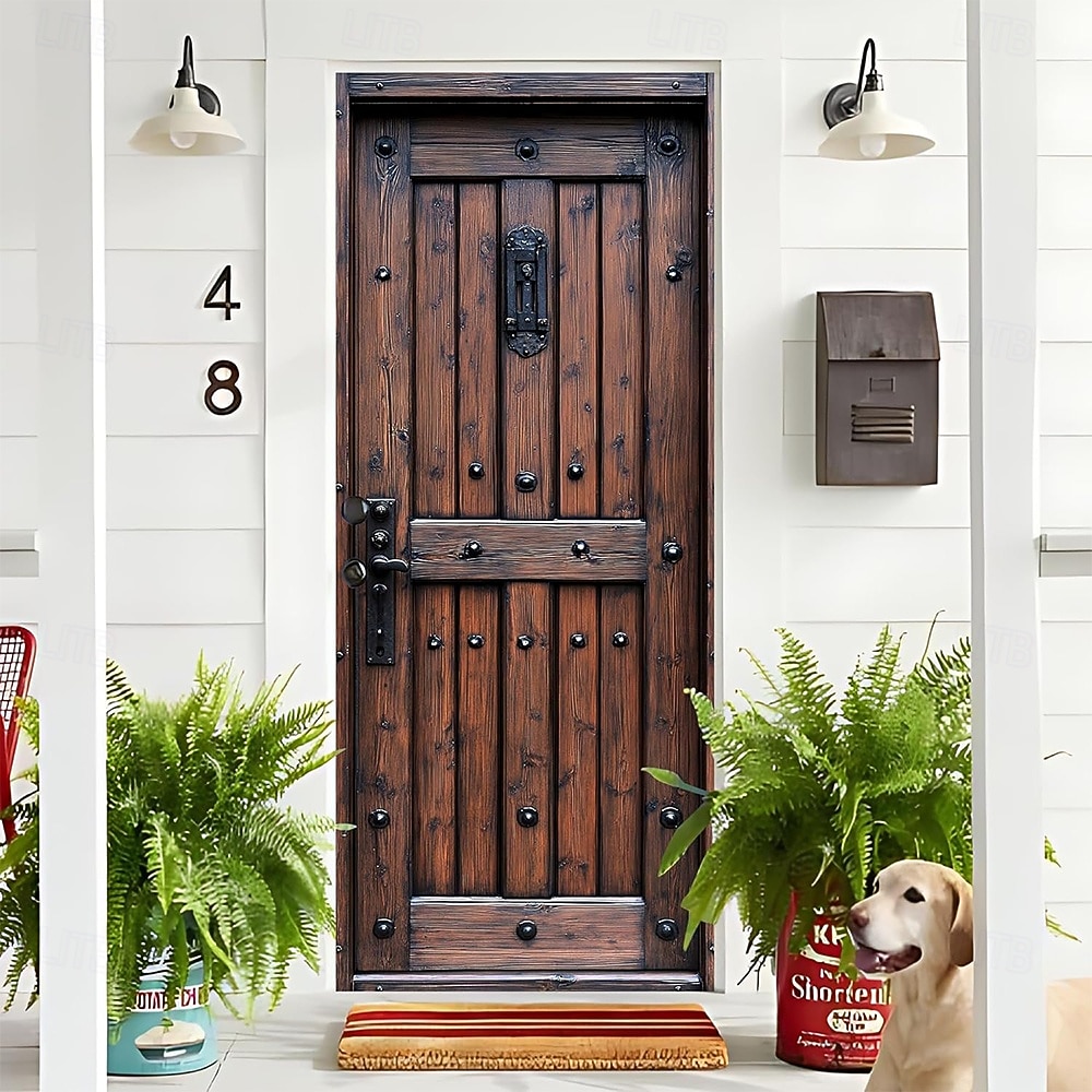 Door Cover Outdoor Banners Castle Door Vintage Medieval 3D Bedroom Living Room Dorm Front Door Home Decor 2026 - $19.99 –P6