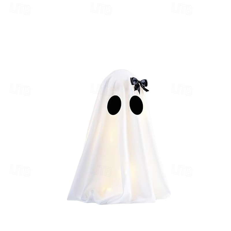 1 kpl halloween sisä- ja ulkopihan työpöydän koristelu aavekoristelamppu lomajuhlatunnelma koristevalot aa-paristokotelo 2025 - $9.99 –P2