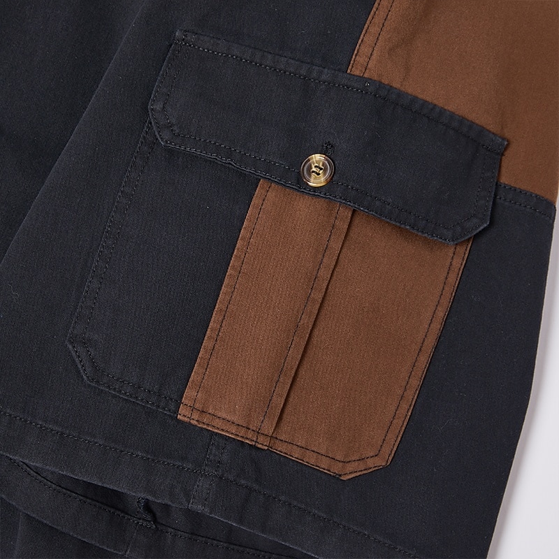 Férfi Rövidnadrágok Outdoor Shorts Alkalmi rövidnadrág Planinarske kratke hlače Kollázs Többzsebes Egyenes lábbal Színes Viselhető Nedvességelvezető Térdhossz Szabadtéri Hétköznapi Napi Divat 2026 - $31.99 –P8