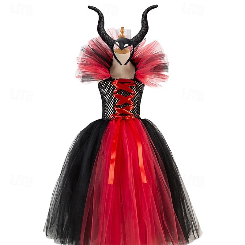 dětské dívčí cosplay šaty, cosplay šaty na zakázku, párty šaty s dlouhým rukávem, jednobarevné, párty na vystoupení, halloweenské párty, síťované, gotické, halloweenské, maxi šaty na zakázku, swingové 2025 - $32.99 –P10
