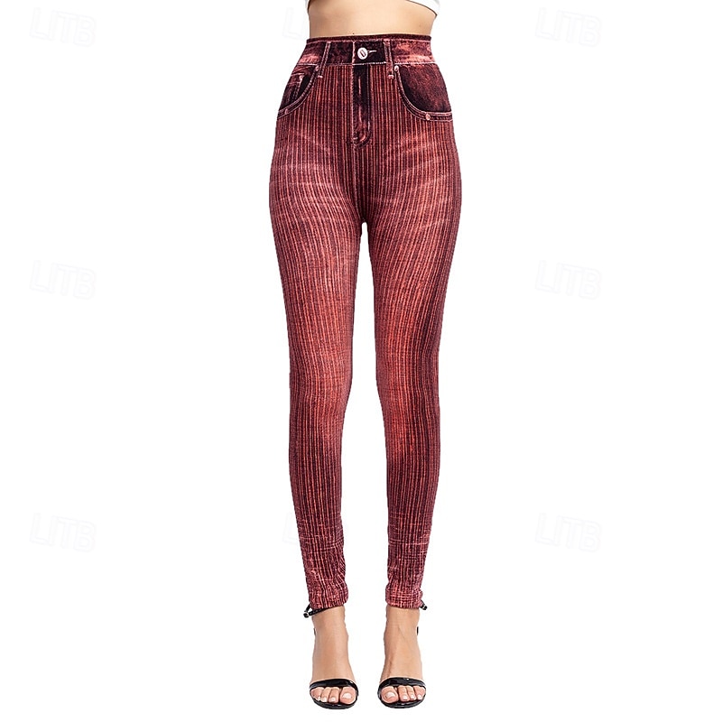 Per donna Pantaloni Eleganti Leggings Leggings comodi Streetwear Casual Lunghezza intera Naturale Semplice Tasca Confortevole Streetwear Abbigliamento quotidiano Weekend Grigio Nero Rosso Blu Autunno del 2026 a $13.99 –P13